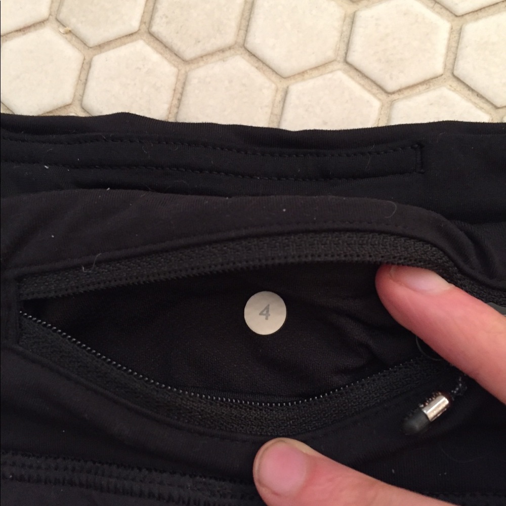 Black Lulu Speed running shorts - Picture 3 of 3